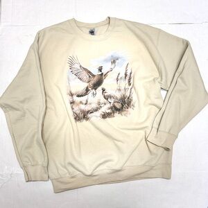 Grandma Core Wildlife vintage vibes Peasant Sweatshirt